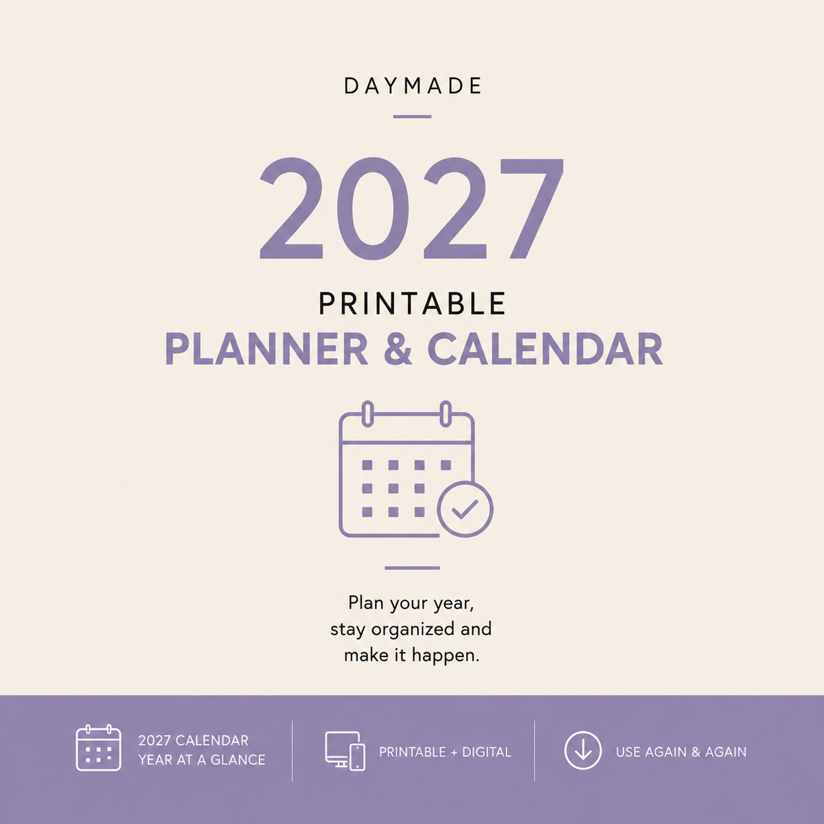 2027 Planner & Calendar